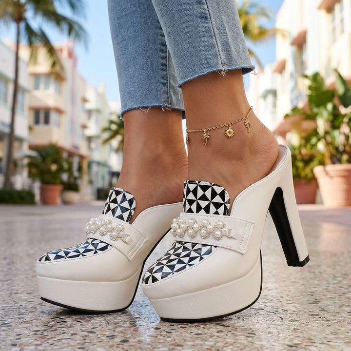Carissa Fields Mule Heels