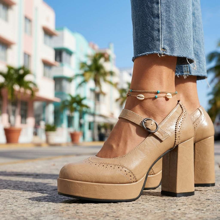 Mia Owen Brogue Heels