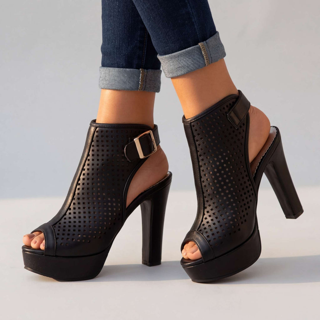 Natasha Open Toe Heels
