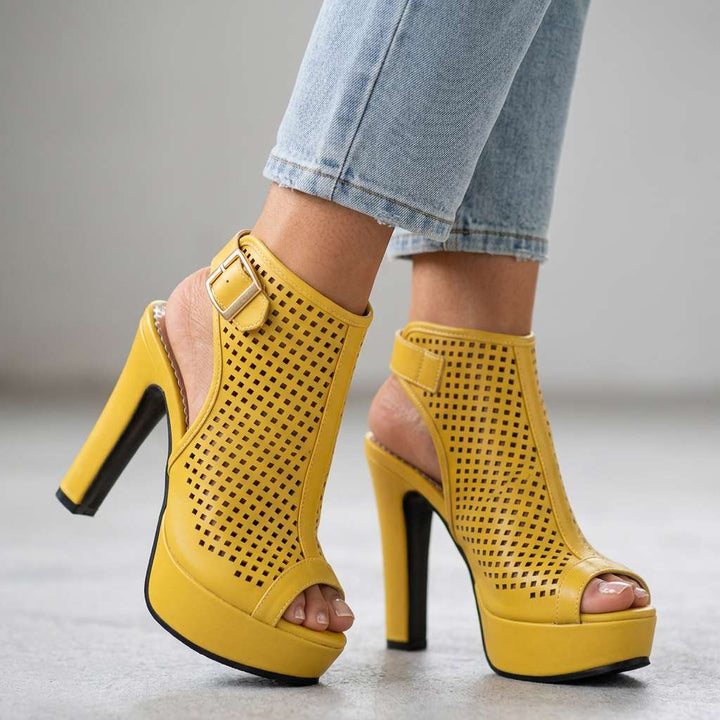 Natasha Open Toe Heels