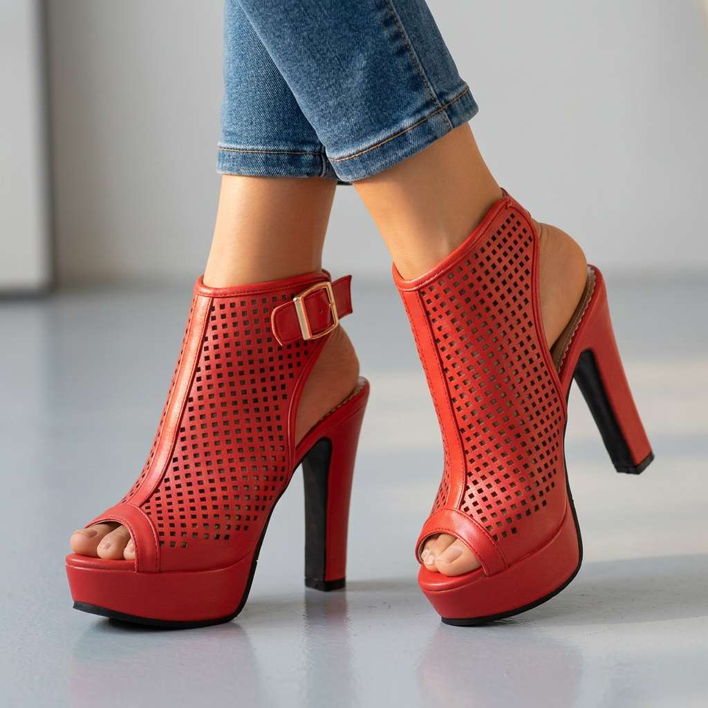 Natasha Open Toe Heels