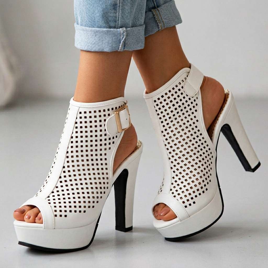 Natasha Open Toe Heels