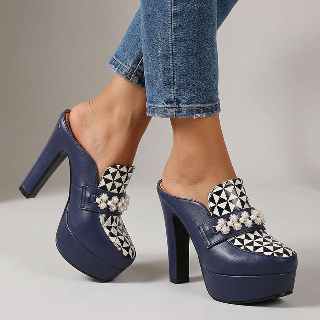 Carissa Fields Mule Heels