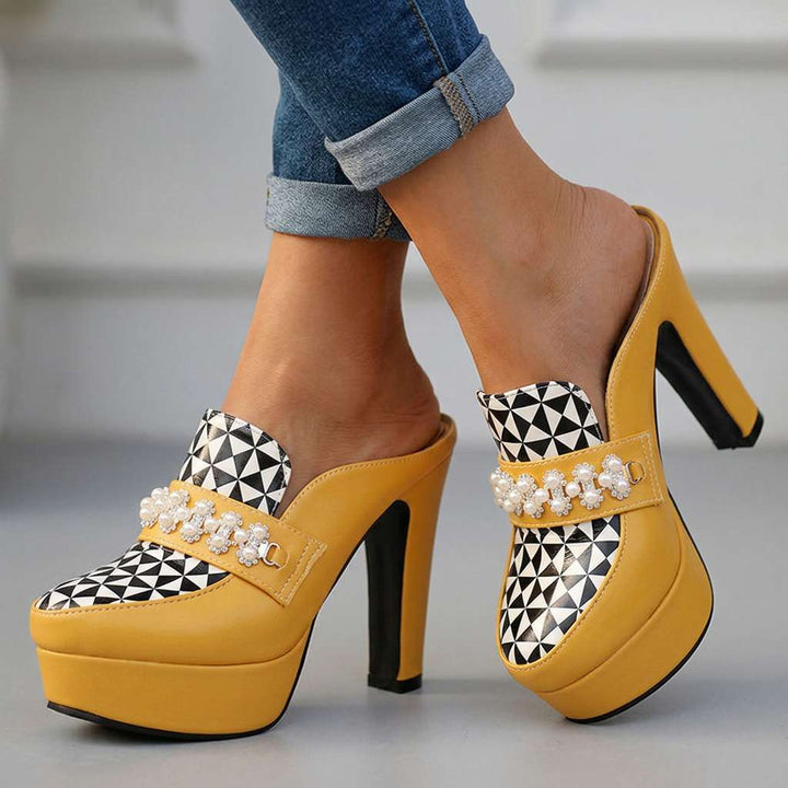 Carissa Fields Mule Heels