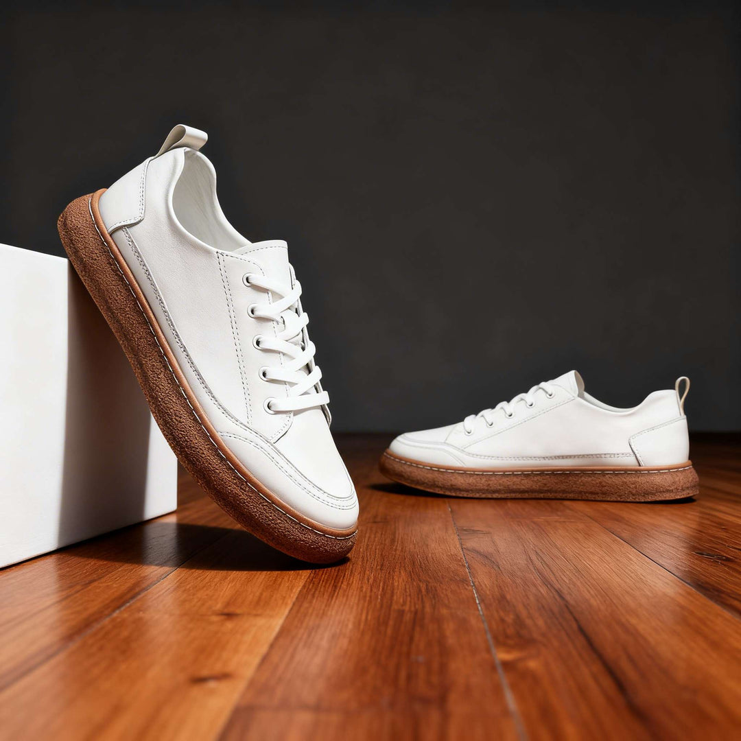 John Barton Leather Sneakers