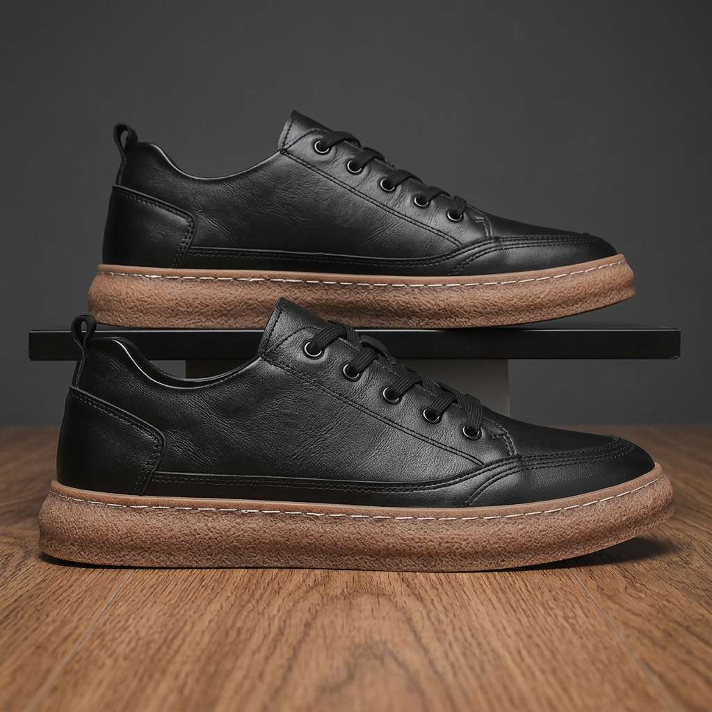 John Barton Leather Sneakers