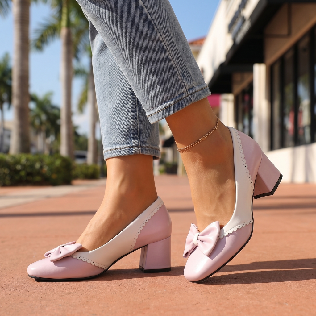 Aria Block Heel Mary Janes