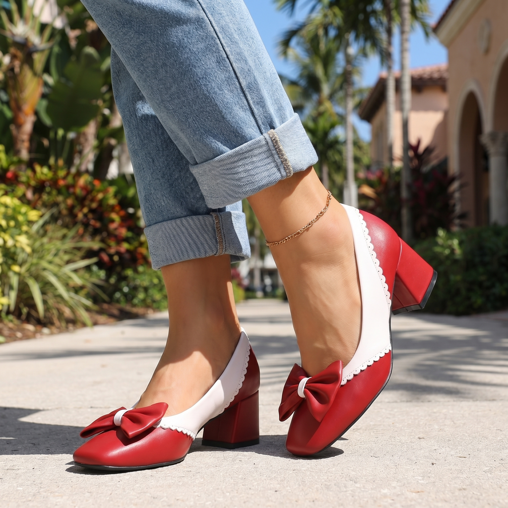 Aria Block Heel Mary Janes