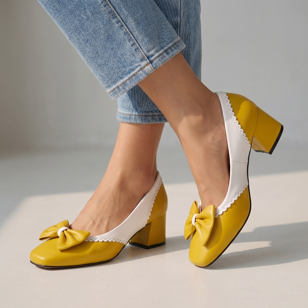Aria Block Heel Mary Janes