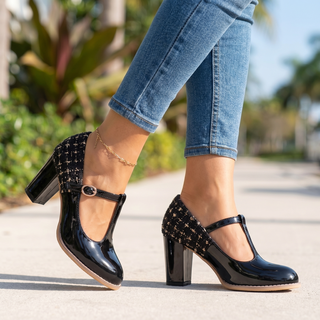 Eliza Block Heel Pumps