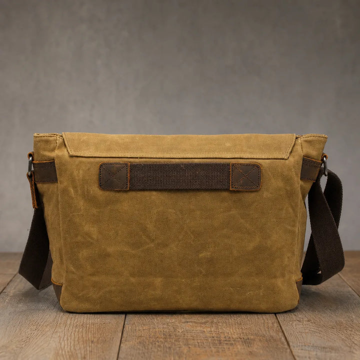 Men's Beige Halifax Canvas Messenger Bag