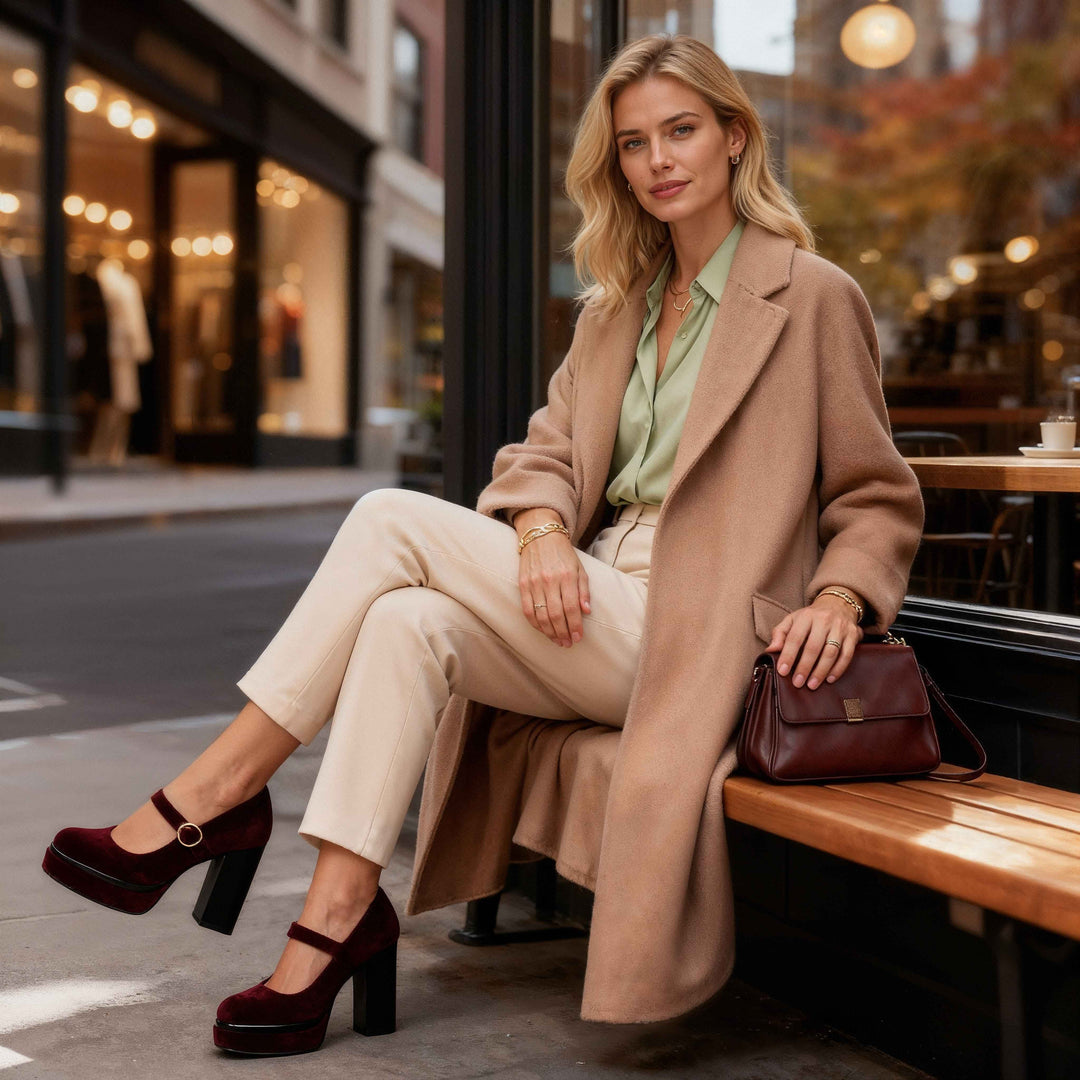 Jasmine Velvet Block heels