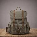 Nora Large Canvas Backpack - Color:Gray
