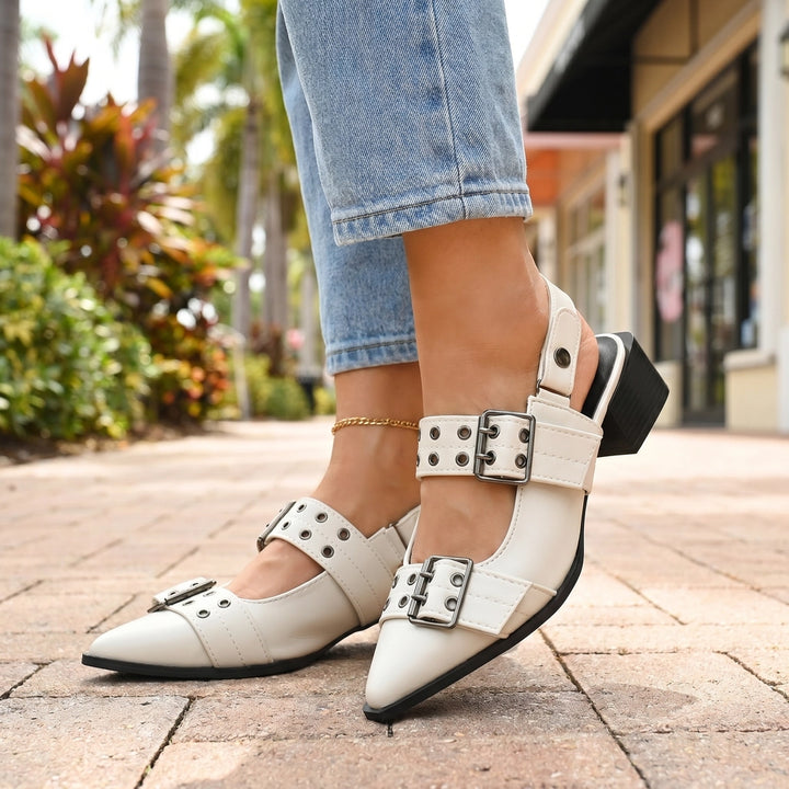 Off-White Fern Pointed Mary Jane Sandals 3