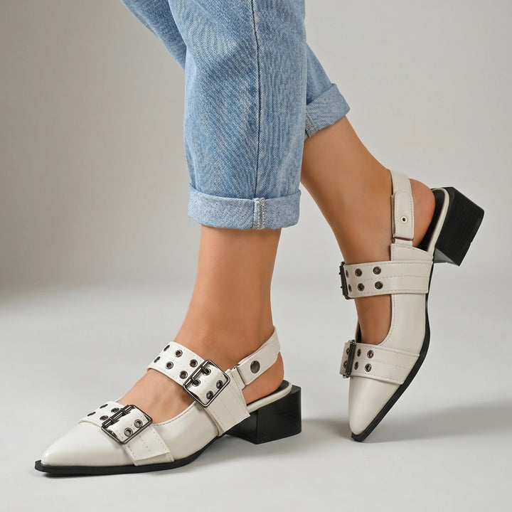 Off-White Fern Pointed Mary Jane Sandals 1