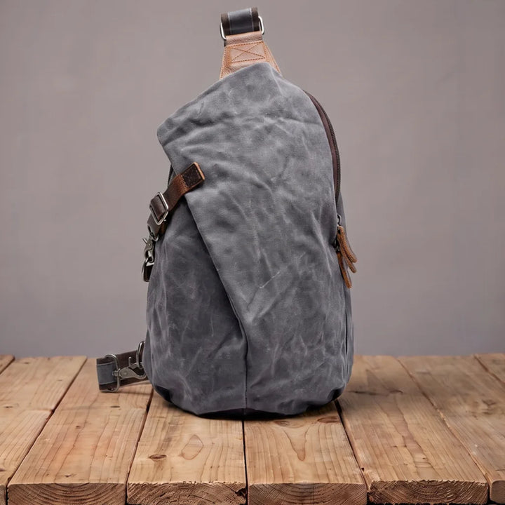 Paxton Canvas Sling Backpack - Color:Gray